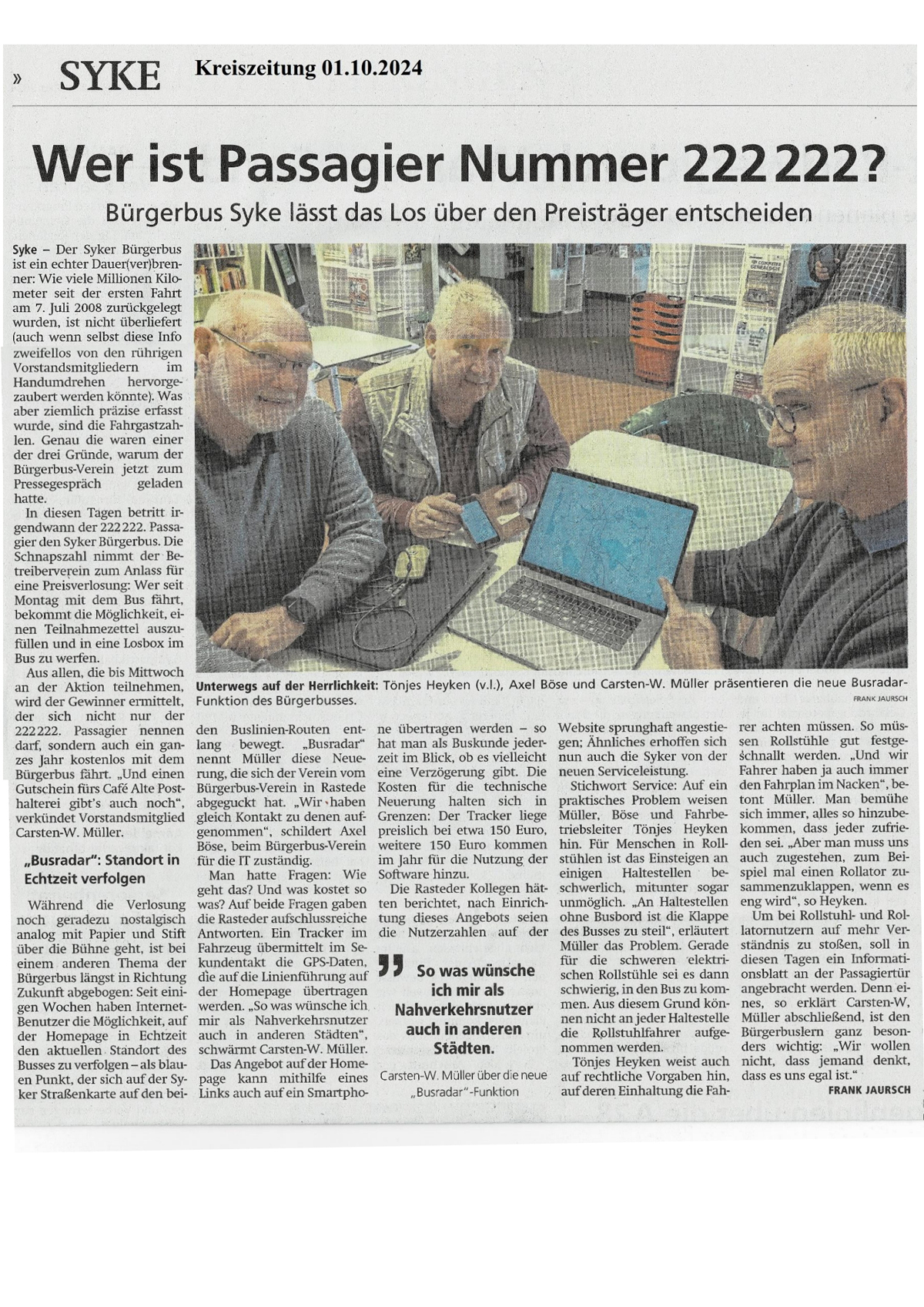 2024 10 01 Wer ist Passagie